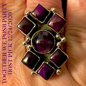 HP💕Vintage Navajo Emma Lincoln Sugilite .925 Ring